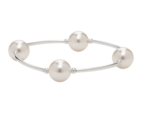 White Pearl Blessings Bracelet 12 MM