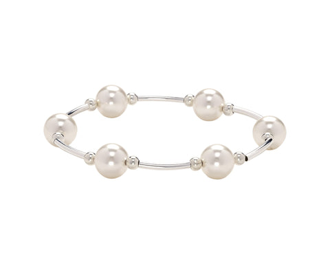 White Pearl Blessing Bracelet 10 MM