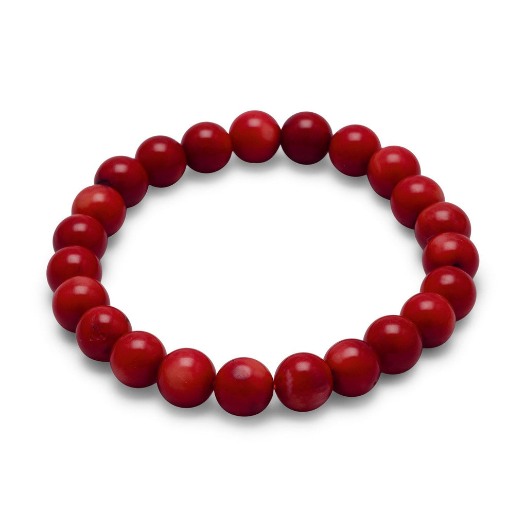 Count Your Blessings Red Coral Bracelet