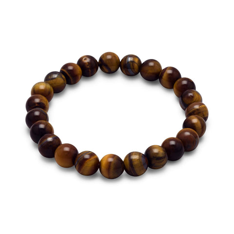 Count Your Blessings Tigers Eye Gemstone Stretch Bracelet