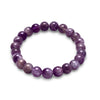 Count Your Blessings Amethyst Gemstone Stretch Bracelet
