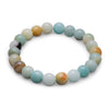 Count Your Blessings Amazonite Gemstone Stretch Bracelet