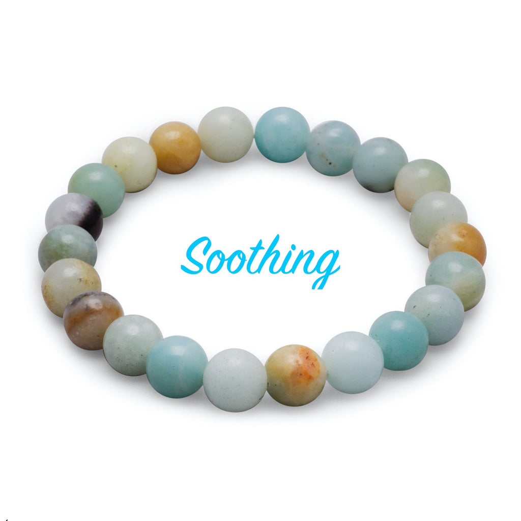 Count Your Blessings Amazonite Gemstone Stretch Bracelet