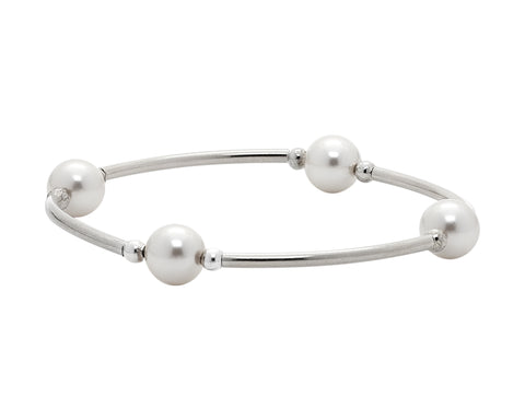 Count Your Blessings White Pearl Bracelet, Small Size