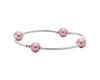 Count Your Blessings 8 MM Pink & Silver Pearl Bracelet, Smaller Size