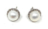 Count Your Blessings Pearl Earrings with CZ Accents set in Sterling Silver-Count Your Blessings Bracelets