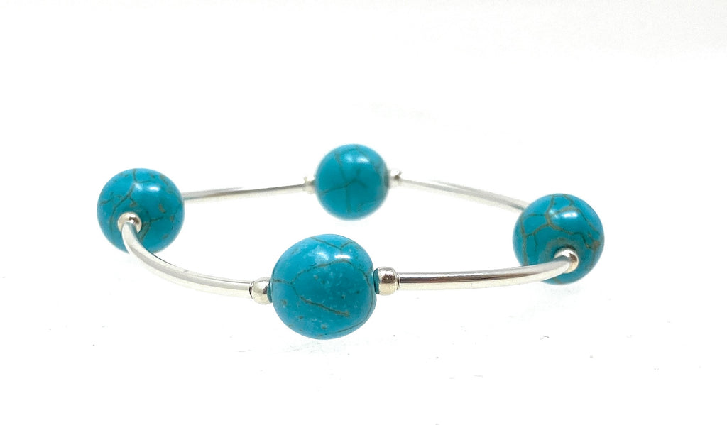 Count Your Blessings Bracelet Turquoise Gemstone 12mm