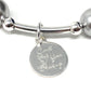 Count Your Blessings Charm Bracelet Silver Pearl 8mm