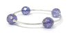 Count Your Blessings Birthstone Bracelet, Alexandrite June 12 MM Faceted Glass Beads